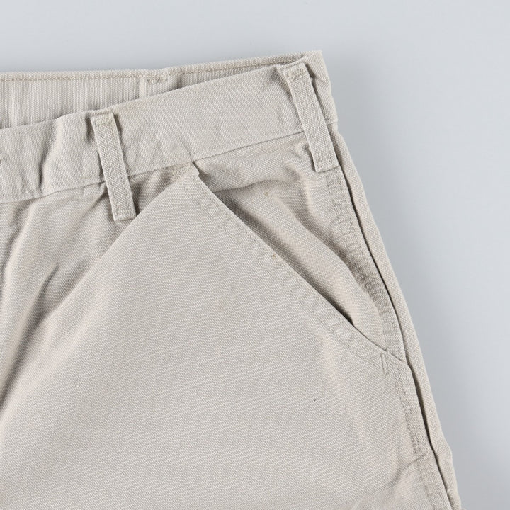 Carhartt Duck Painter Pants, Men's, W34 equivalent cotton ivory Vintage Second Hand