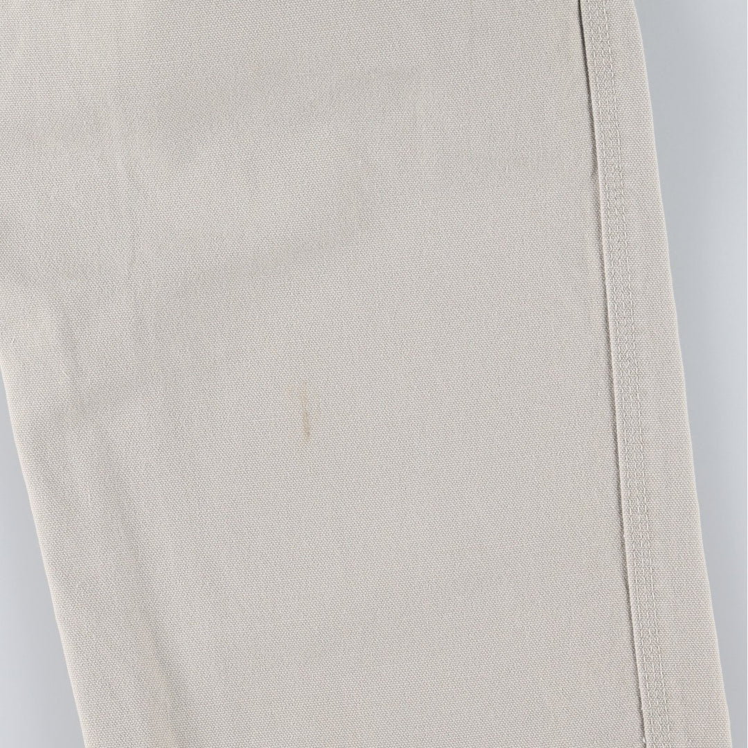 Carhartt Duck Painter Pants, Men's, W34 equivalent cotton ivory Vintage Second Hand