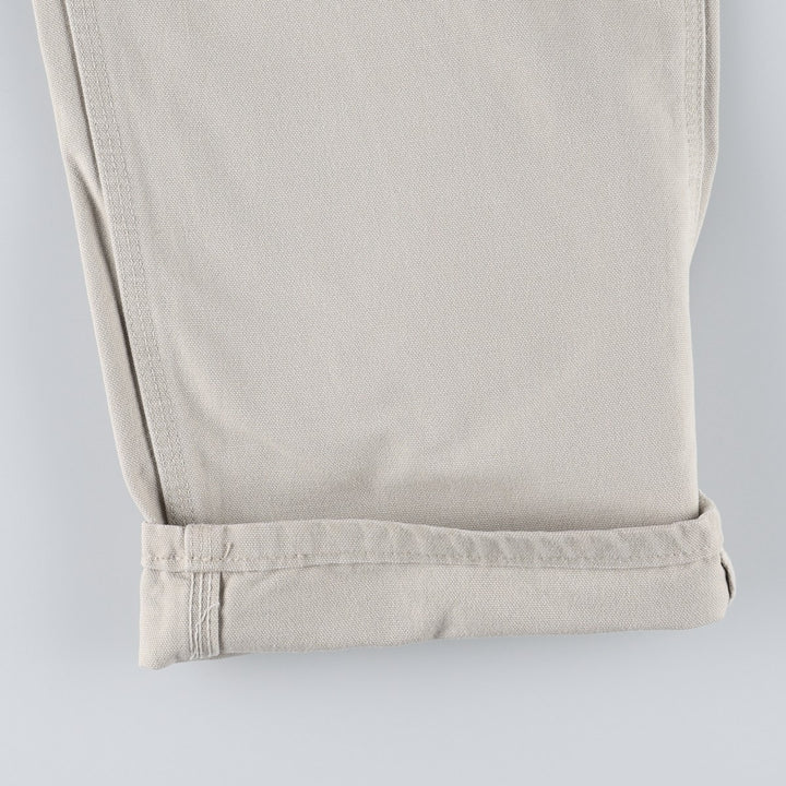 Carhartt Duck Painter Pants, Men's, W34 equivalent cotton ivory Vintage Second Hand