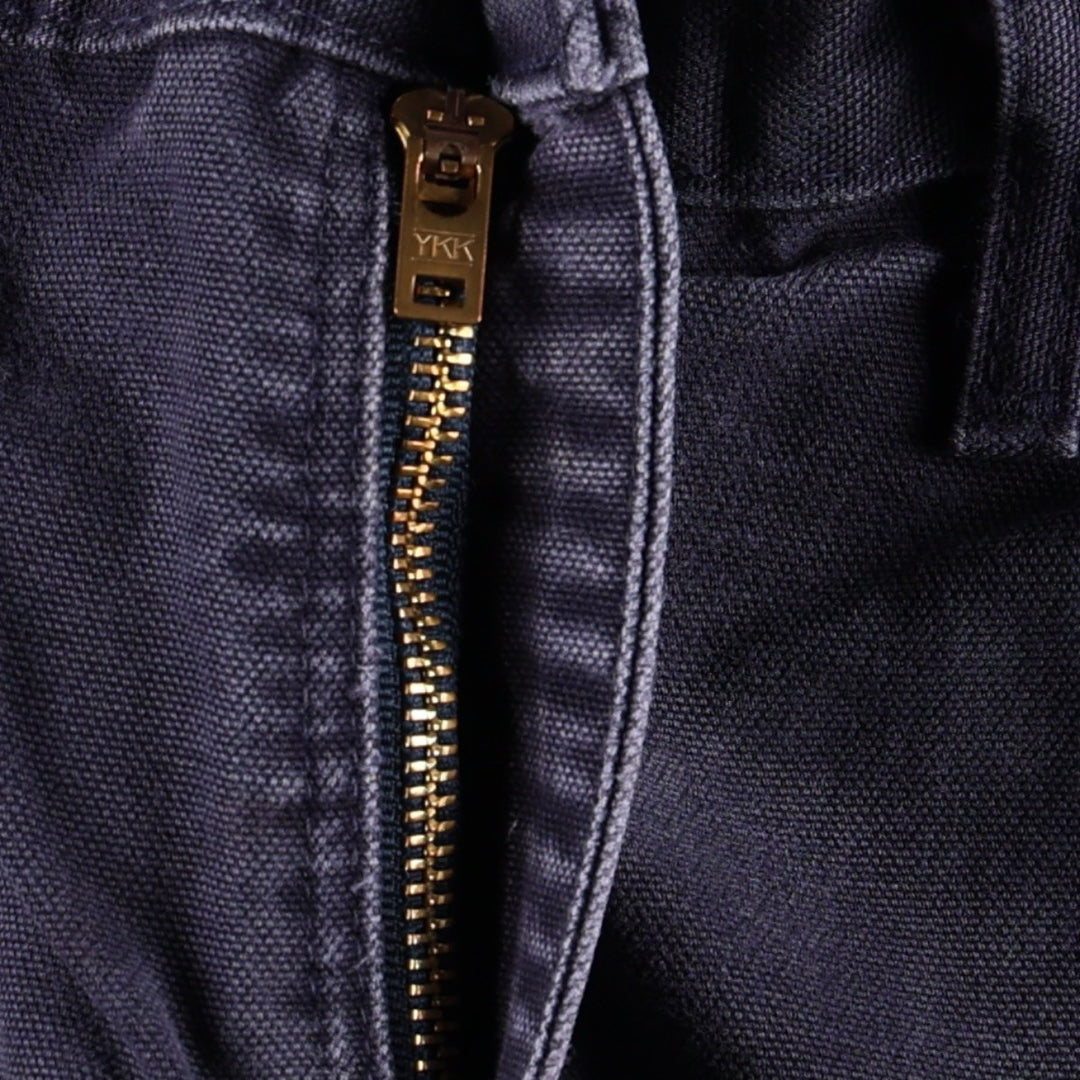 00'S Carhartt Dungaree Fit Duck Painter Pants Men's W33 equivalent cotton navy blue type Vintage Second Hand