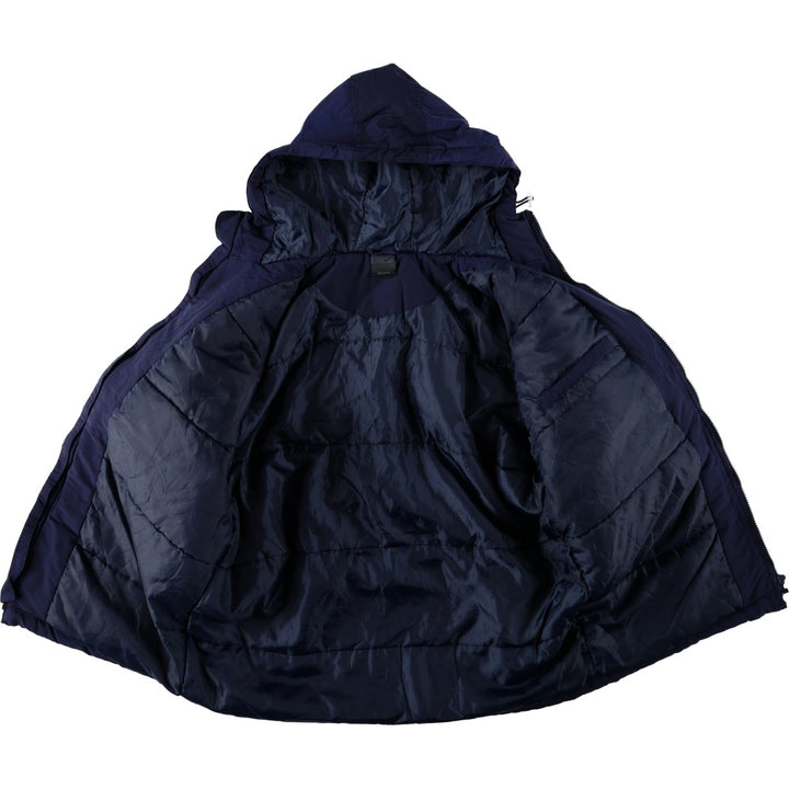 90s-00'S Nike padded hoodie/puffer jacket, made in USA, men's size S equivalent, vintage. others navy blue type Vintage Second Hand