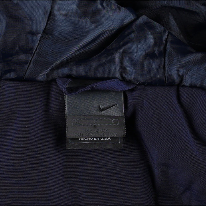 90s-00'S Nike padded hoodie/puffer jacket, made in USA, men's size S equivalent, vintage. others navy blue type Vintage Second Hand