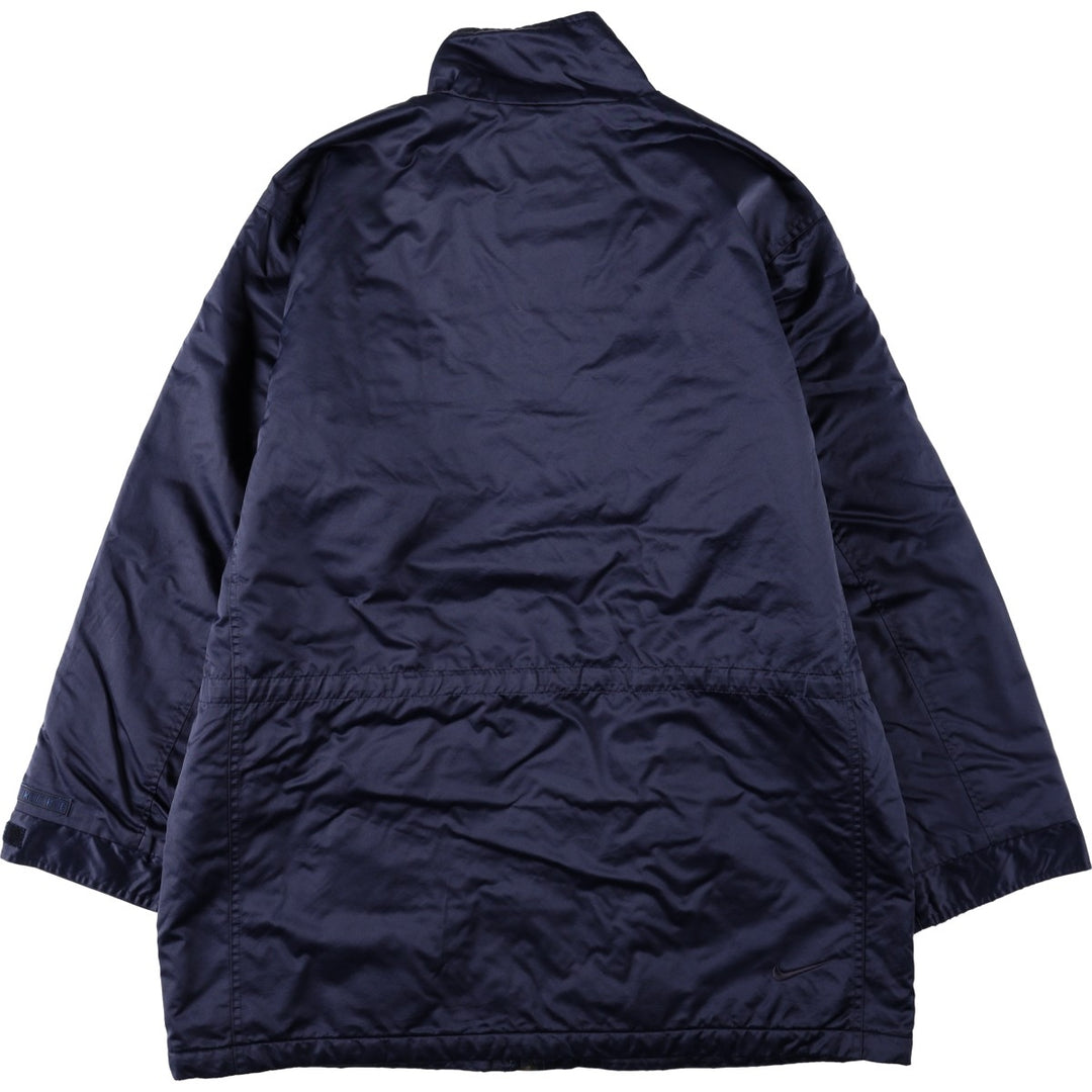 90'S Nike padded jacket/puffer jacket, men's size M (approx.) Nylon navy blue type Vintage Second Hand