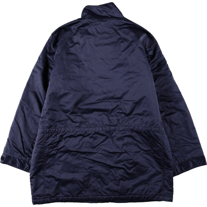 90'S Nike padded jacket/puffer jacket, men's size M (approx.) Nylon navy blue type Vintage Second Hand