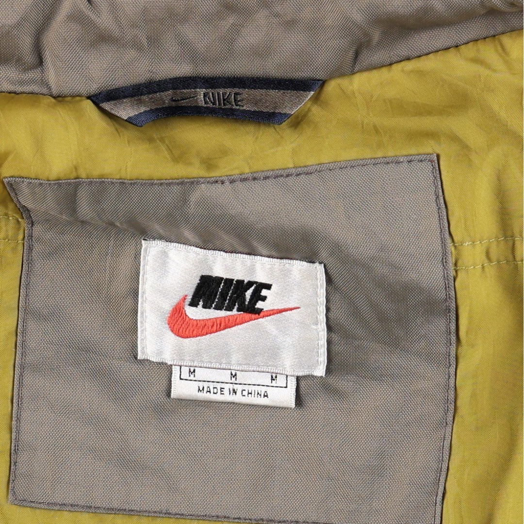 90'S Nike padded jacket/puffer jacket, men's size M (approx.) Nylon navy blue type Vintage Second Hand