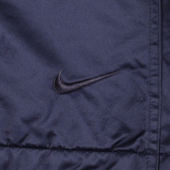 90'S Nike padded jacket/puffer jacket, men's size M (approx.) Nylon navy blue type Vintage Second Hand