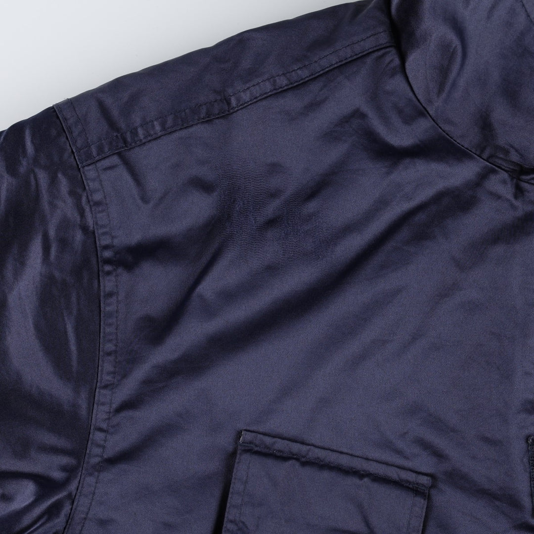 90'S Nike padded jacket/puffer jacket, men's size M (approx.) Nylon navy blue type Vintage Second Hand