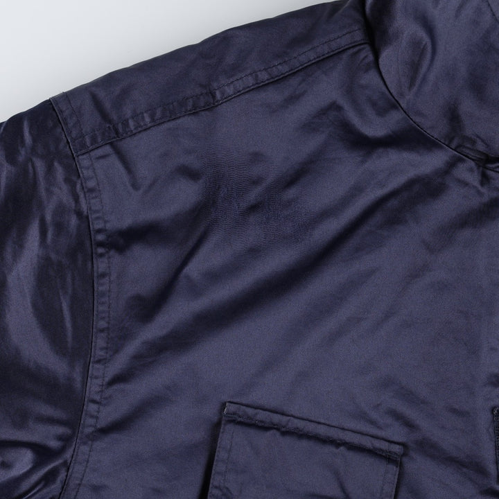 90'S Nike padded jacket/puffer jacket, men's size M (approx.) Nylon navy blue type Vintage Second Hand