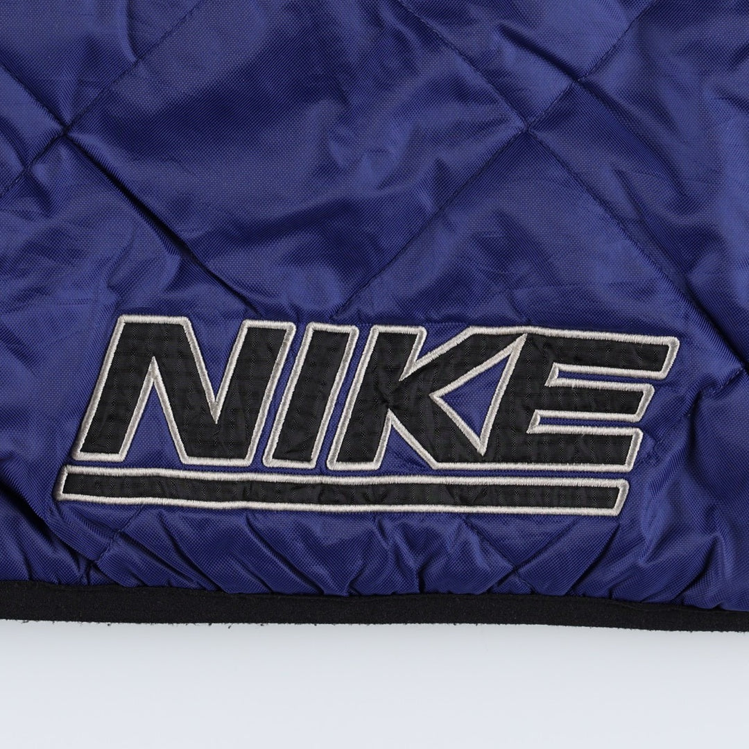 Nike NIKE padded jacket puffer jacket men's XL size Nylon blue type Vintage Second Hand