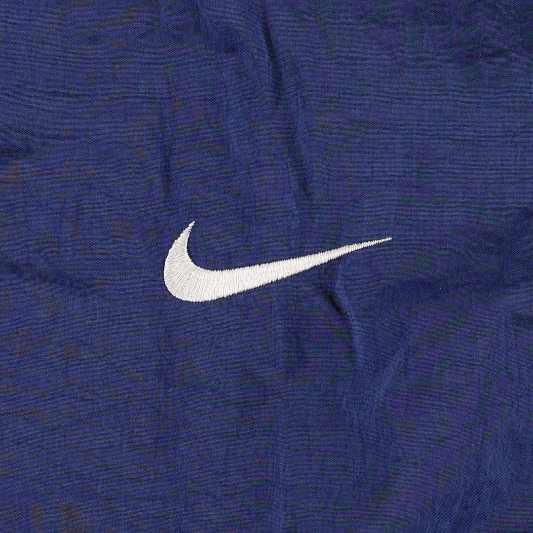 90'S Nike Padded Parka Puffer Jacket Men's Size L Vintage Nylon navy blue type Vintage Second Hand