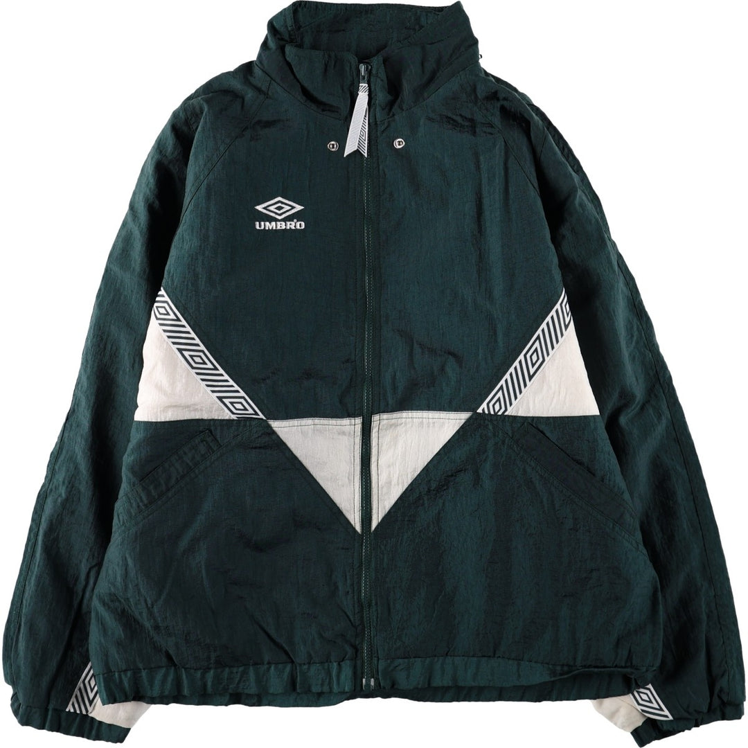 Umbro padded jacket/puffer jacket, men's size L (approx.) Nylon green type Vintage Second Hand
