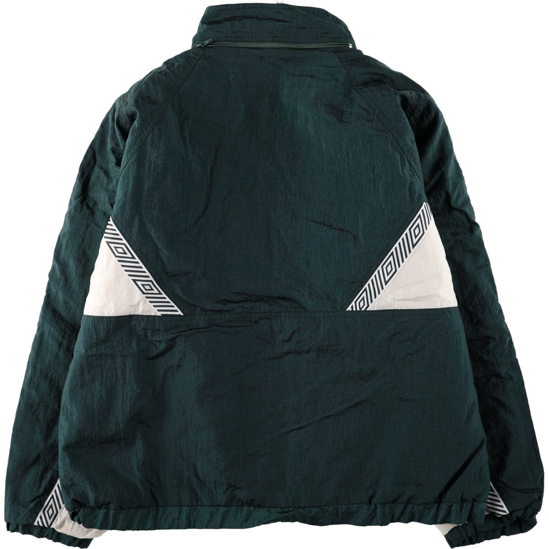 Umbro padded jacket/puffer jacket, men's size L (approx.) Nylon green type Vintage Second Hand