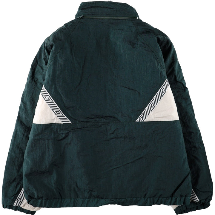 Umbro padded jacket/puffer jacket, men's size L (approx.) Nylon green type Vintage Second Hand