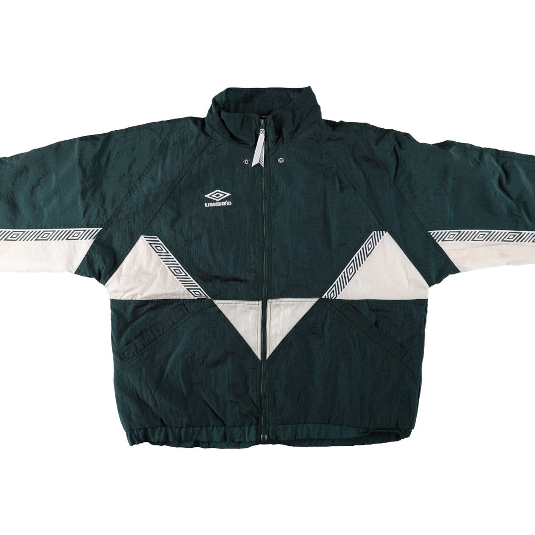 Umbro padded jacket/puffer jacket, men's size L (approx.) Nylon green type Vintage Second Hand
