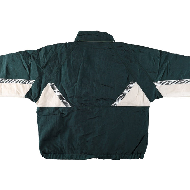 Umbro padded jacket/puffer jacket, men's size L (approx.) Nylon green type Vintage Second Hand