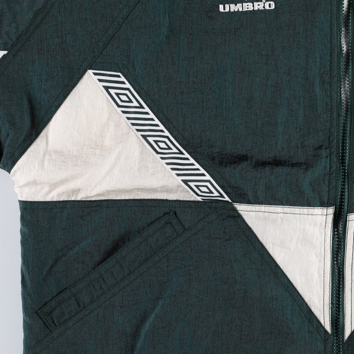 Umbro padded jacket/puffer jacket, men's size L (approx.) Nylon green type Vintage Second Hand
