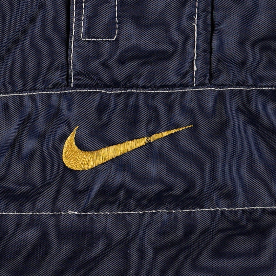 Nike padded jacket, half-zip puffer jacket, men's size M. Nylon navy blue type Vintage Second Hand