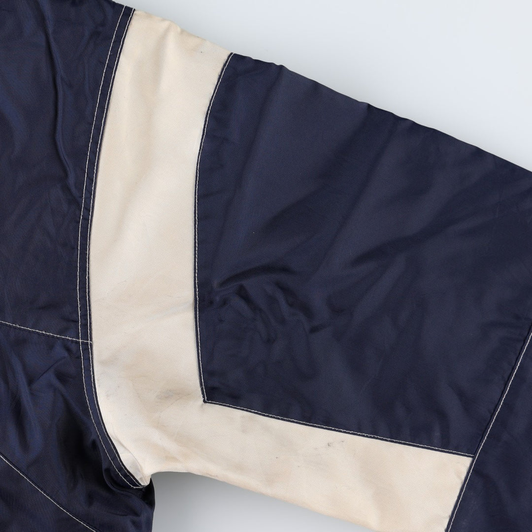Nike padded jacket, half-zip puffer jacket, men's size M. Nylon navy blue type Vintage Second Hand