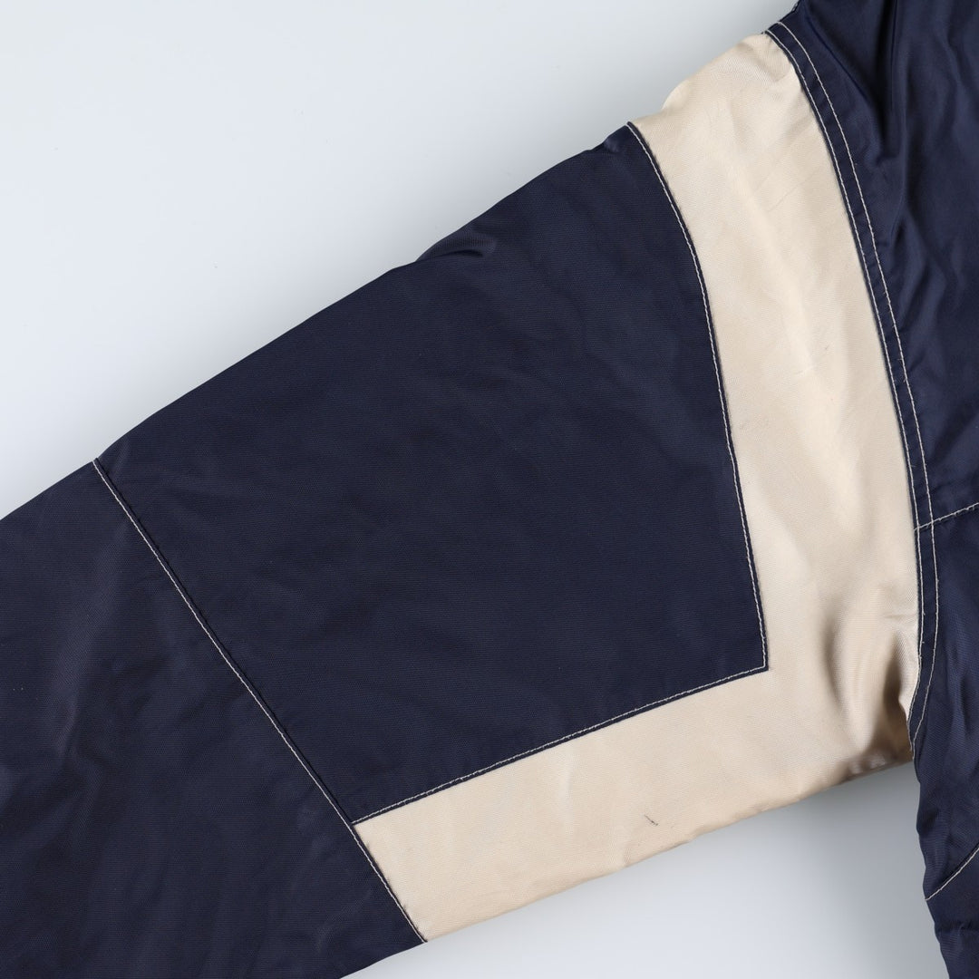Nike padded jacket, half-zip puffer jacket, men's size M. Nylon navy blue type Vintage Second Hand