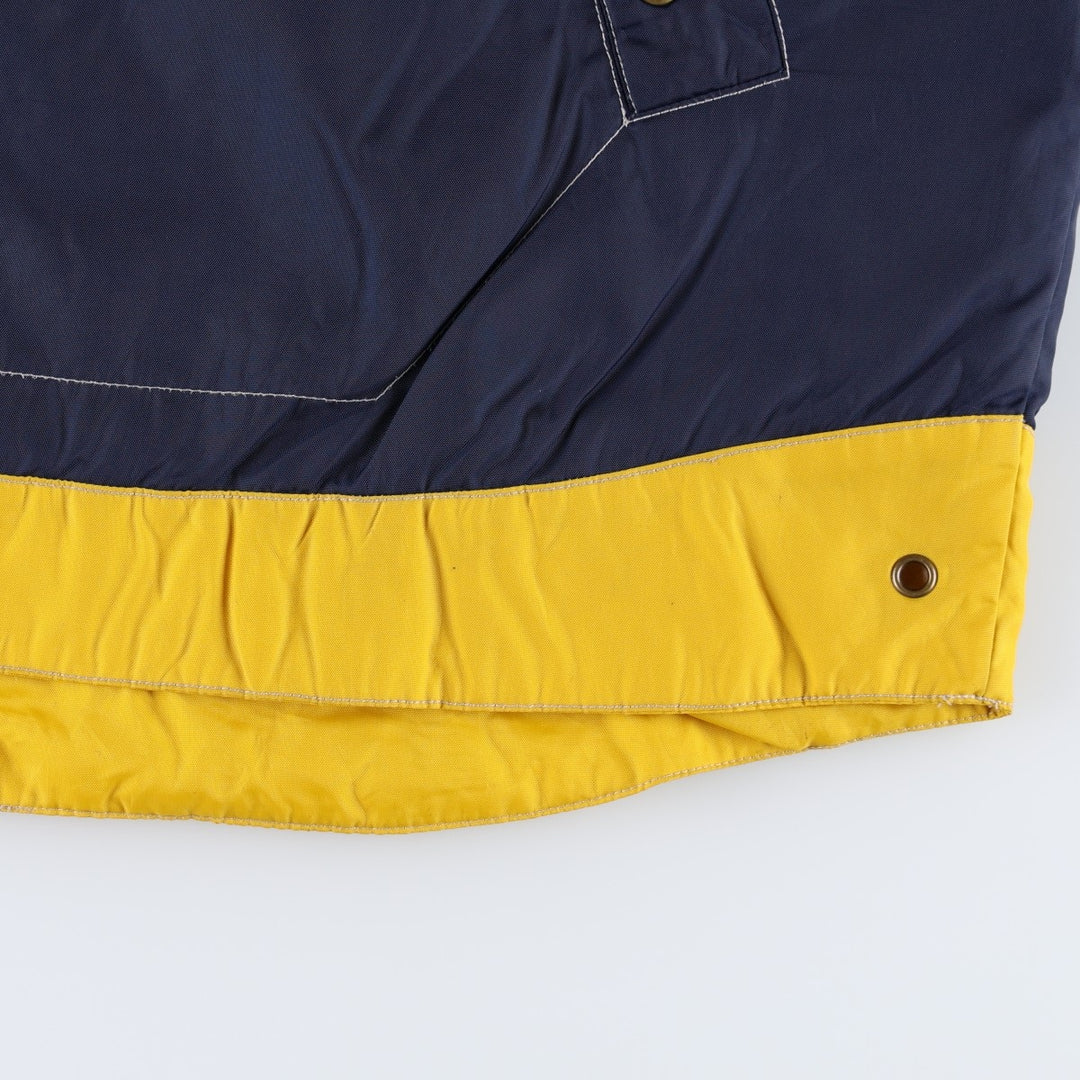 Nike padded jacket, half-zip puffer jacket, men's size M. Nylon navy blue type Vintage Second Hand