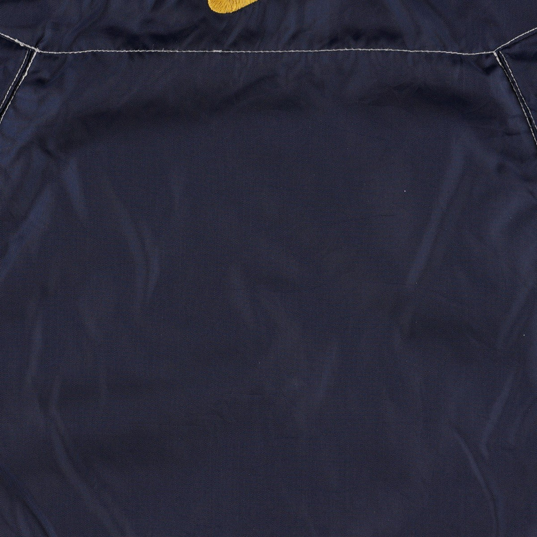 Nike padded jacket, half-zip puffer jacket, men's size M. Nylon navy blue type Vintage Second Hand