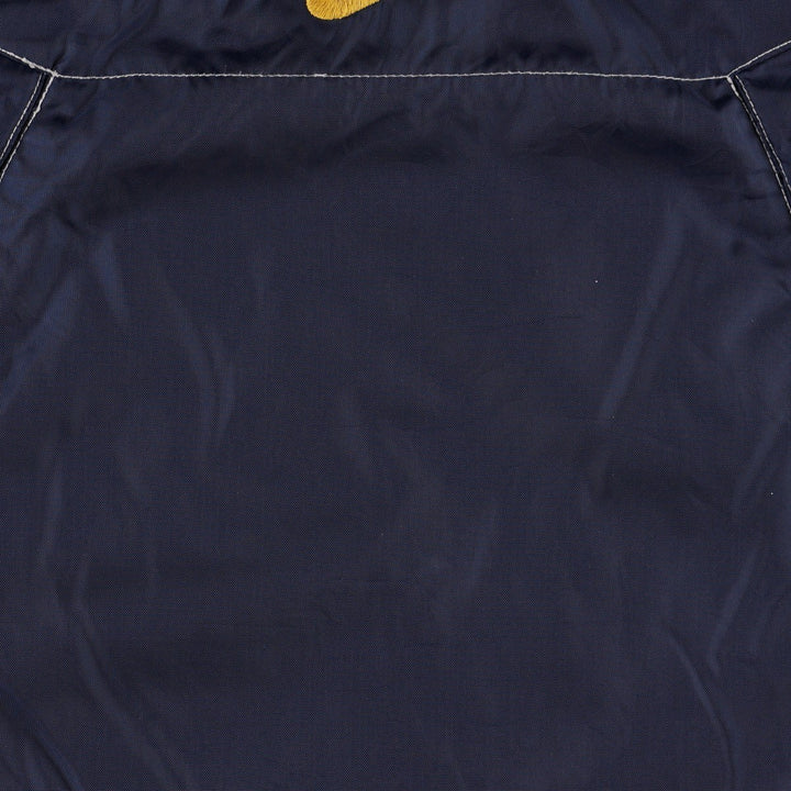 Nike padded jacket, half-zip puffer jacket, men's size M. Nylon navy blue type Vintage Second Hand