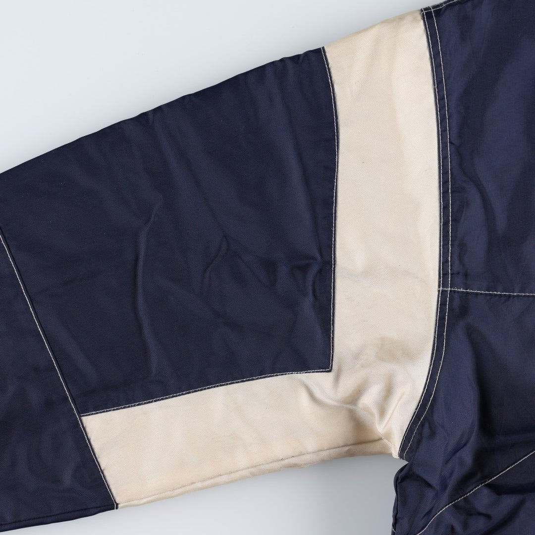Nike padded jacket, half-zip puffer jacket, men's size M. Nylon navy blue type Vintage Second Hand