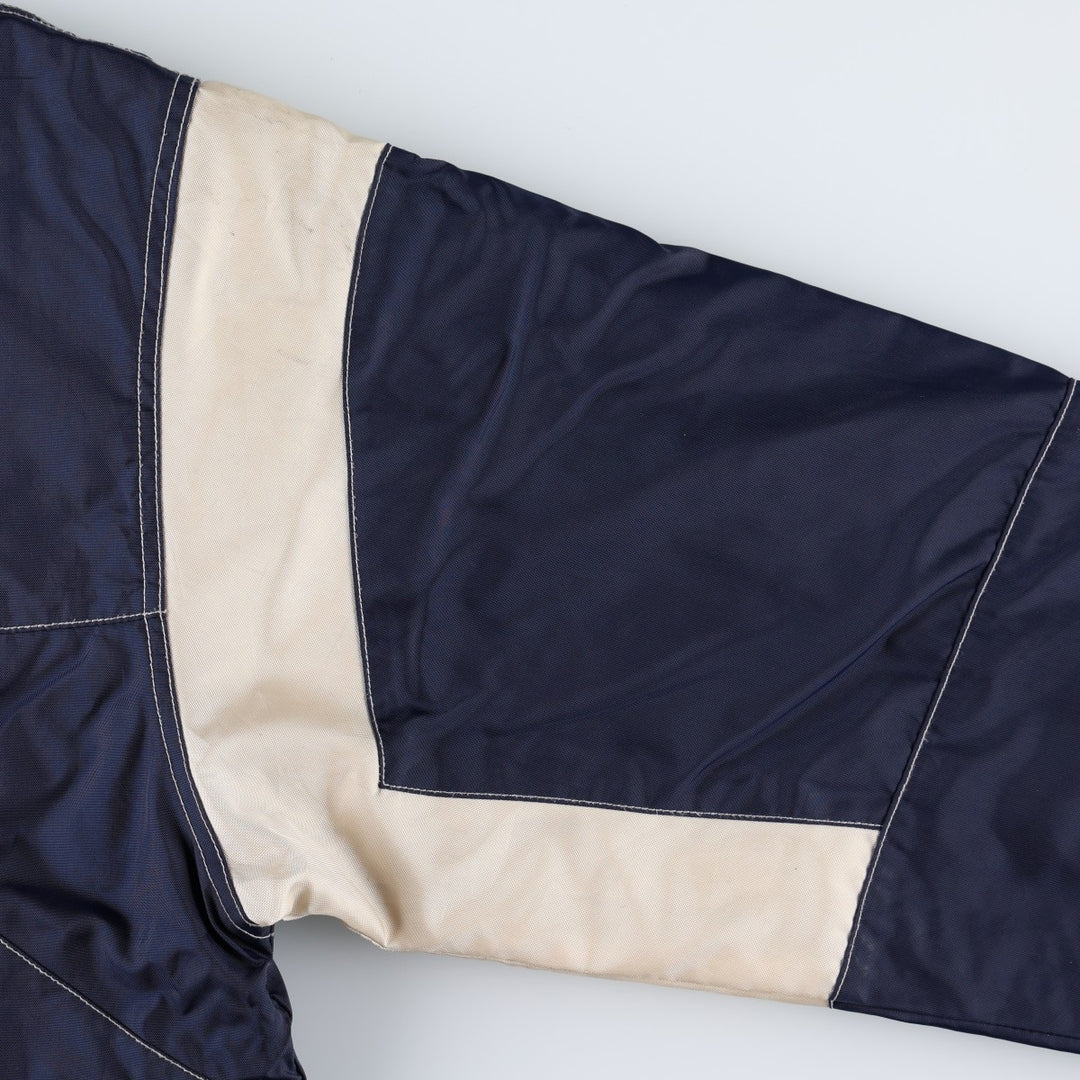 Nike padded jacket, half-zip puffer jacket, men's size M. Nylon navy blue type Vintage Second Hand