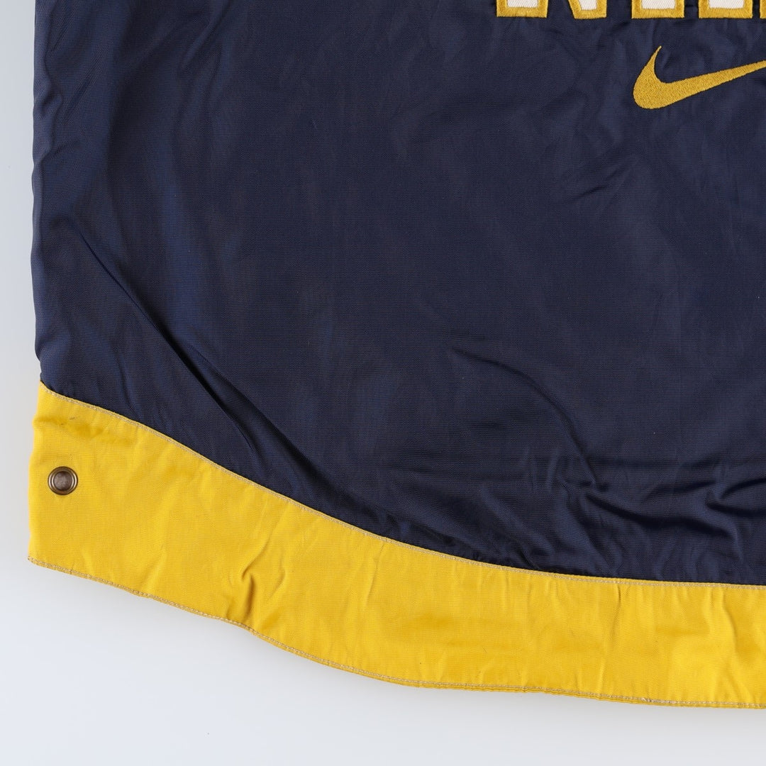 Nike padded jacket, half-zip puffer jacket, men's size M. Nylon navy blue type Vintage Second Hand