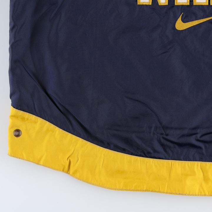 Nike padded jacket, half-zip puffer jacket, men's size M. Nylon navy blue type Vintage Second Hand