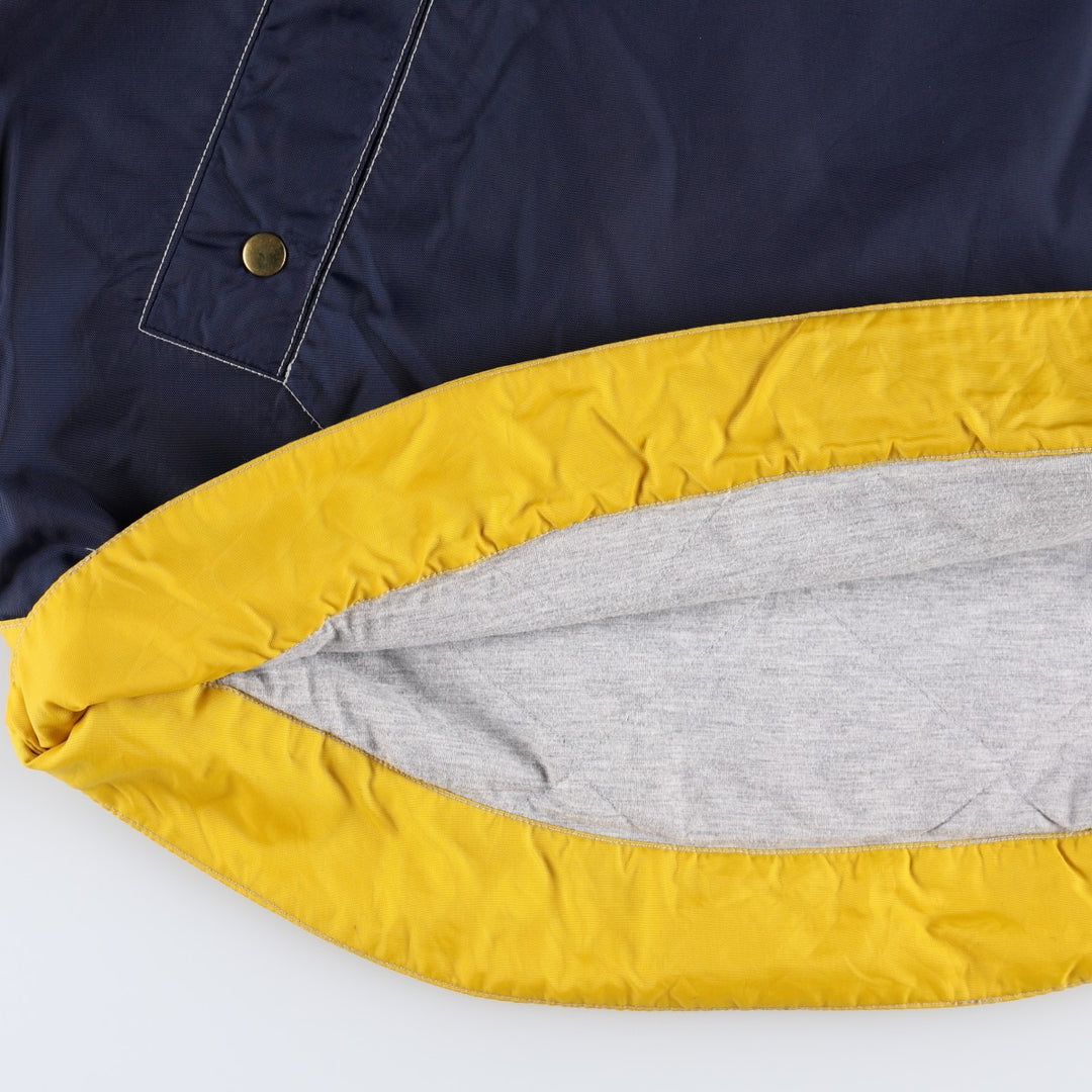 Nike padded jacket, half-zip puffer jacket, men's size M. Nylon navy blue type Vintage Second Hand