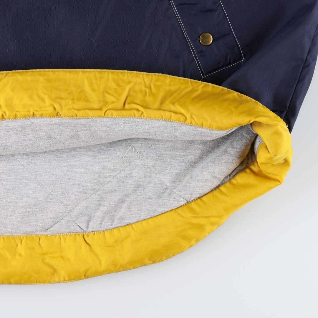 Nike padded jacket, half-zip puffer jacket, men's size M. Nylon navy blue type Vintage Second Hand