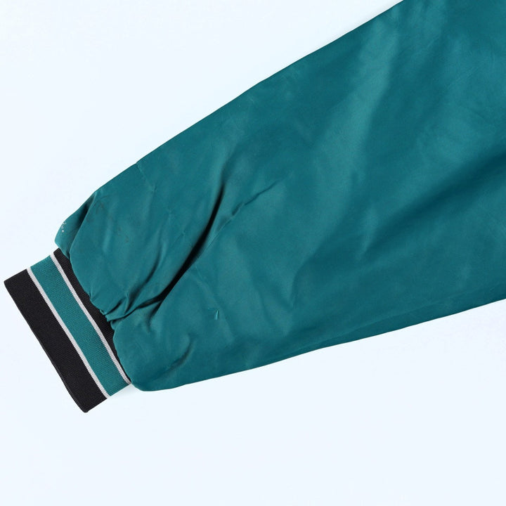 Philadelphia Eagles padded nylon varsity jacket/award jacket (men's size L equivalent) Nylon green type Vintage Second Hand
