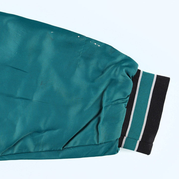 Philadelphia Eagles padded nylon varsity jacket/award jacket (men's size L equivalent) Nylon green type Vintage Second Hand