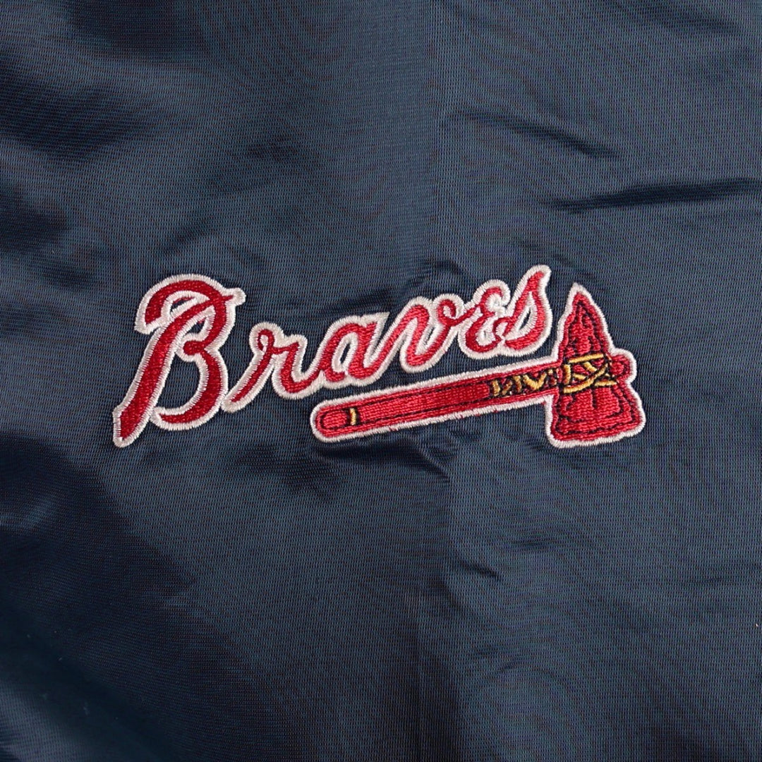 2000'S Puma Atlanta Braves Padded Nylon Stadium Jacket Award Jacket Men's XXL equivalent Nylon tricolor color Vintage Second Hand