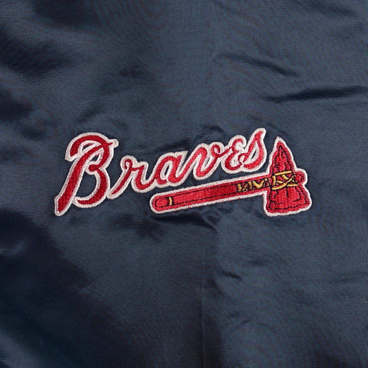 2000'S Puma Atlanta Braves Padded Nylon Stadium Jacket Award Jacket Men's XXL equivalent Nylon tricolor color Vintage Second Hand