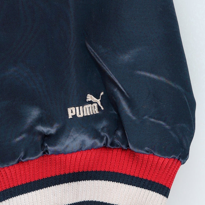 2000'S Puma Atlanta Braves Padded Nylon Stadium Jacket Award Jacket Men's XXL equivalent Nylon tricolor color Vintage Second Hand