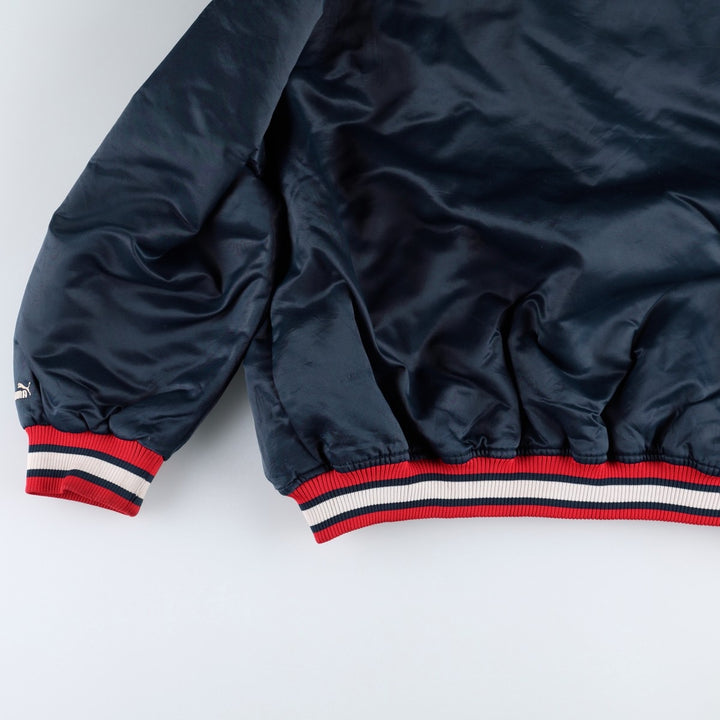 2000'S Puma Atlanta Braves Padded Nylon Stadium Jacket Award Jacket Men's XXL equivalent Nylon tricolor color Vintage Second Hand