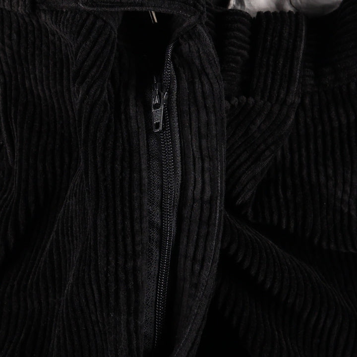 Perry Ellis corduroy pants with two pleats, men's size W32 (approx.) cotton black type Vintage Second Hand