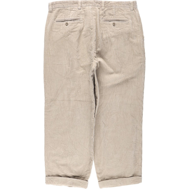 2000'S GAP EASY FIT Two-Pleat Corduroy Pants, Men's Size W37 (approx.) cotton ivory Vintage Second Hand