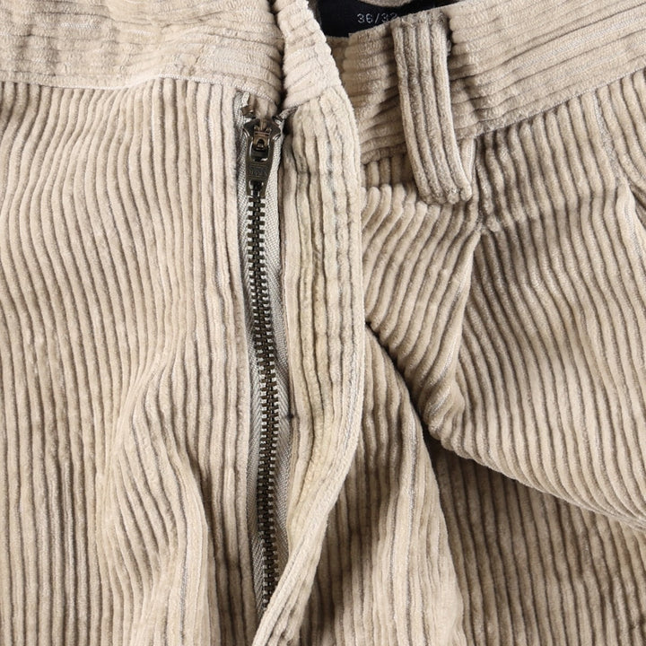 2000'S GAP EASY FIT Two-Pleat Corduroy Pants, Men's Size W37 (approx.) cotton ivory Vintage Second Hand