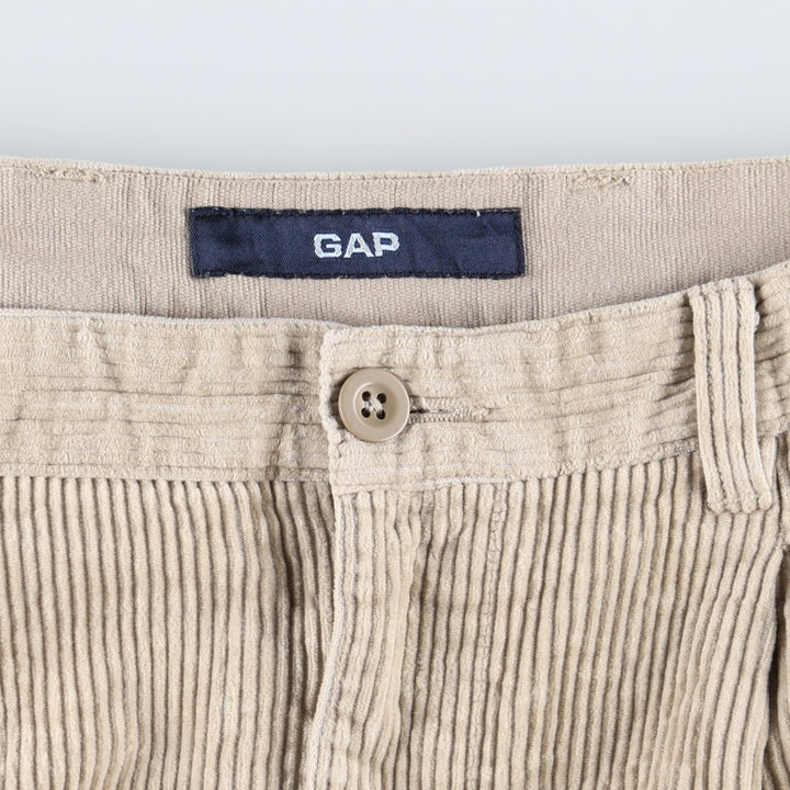 2000'S GAP EASY FIT Two-Pleat Corduroy Pants, Men's Size W37 (approx.) cotton ivory Vintage Second Hand