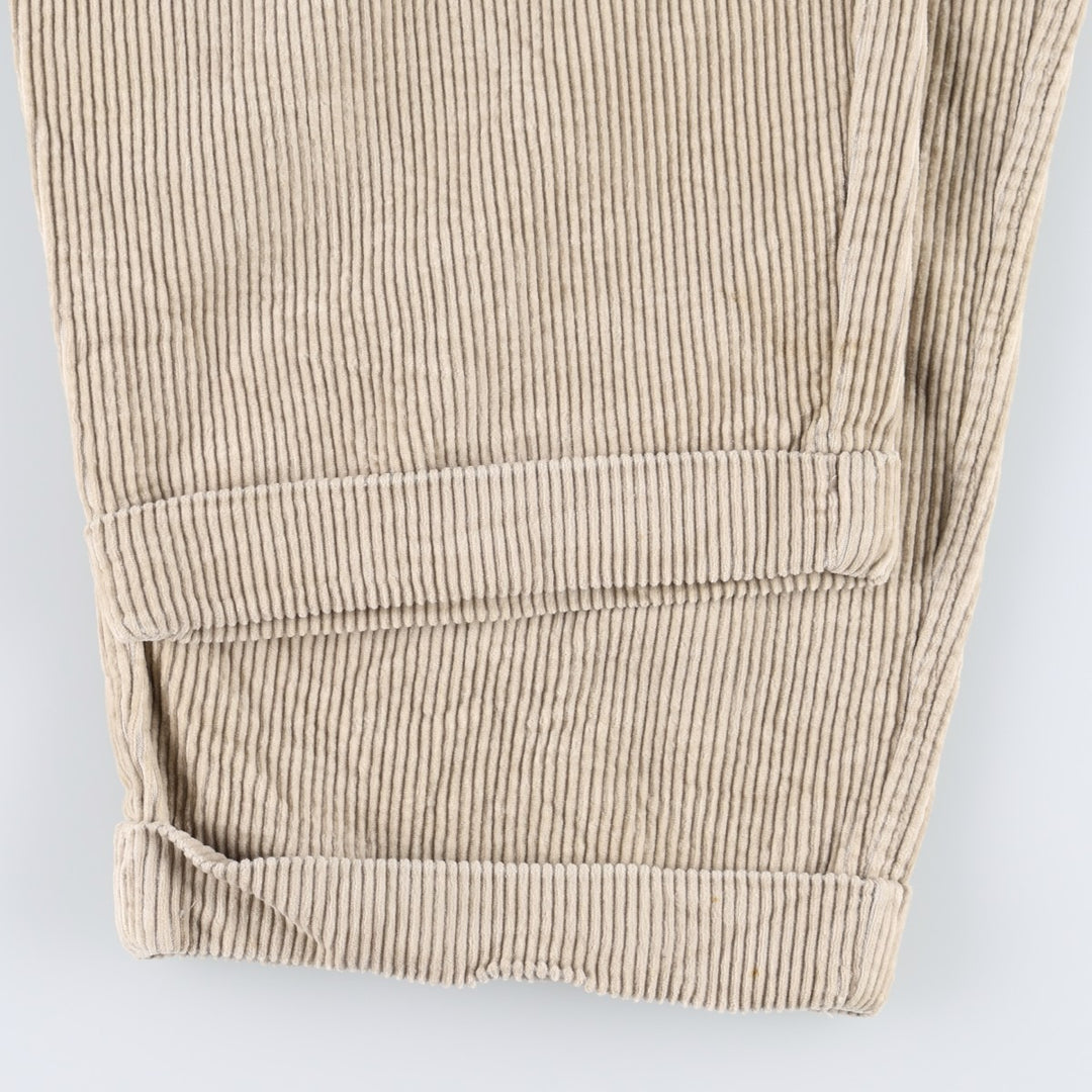 2000'S GAP EASY FIT Two-Pleat Corduroy Pants, Men's Size W37 (approx.) cotton ivory Vintage Second Hand