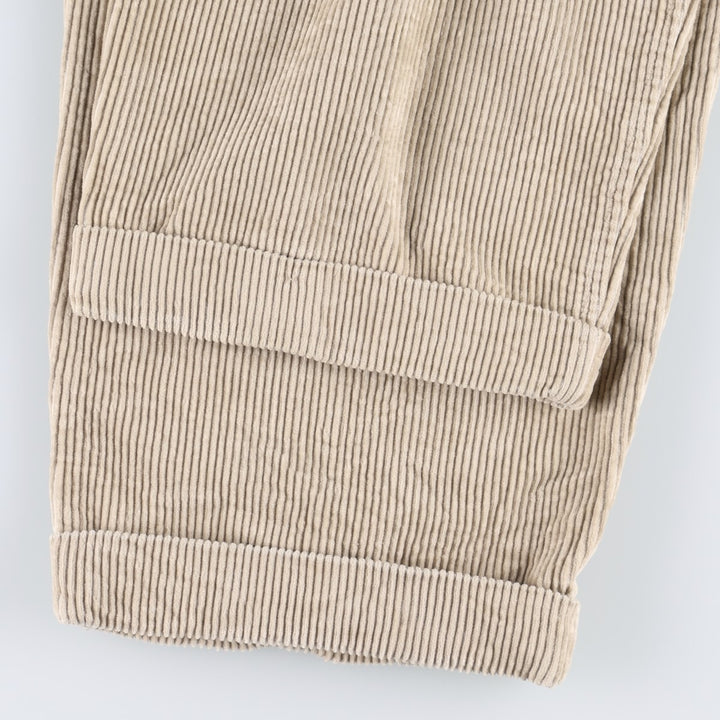 2000'S GAP EASY FIT Two-Pleat Corduroy Pants, Men's Size W37 (approx.) cotton ivory Vintage Second Hand