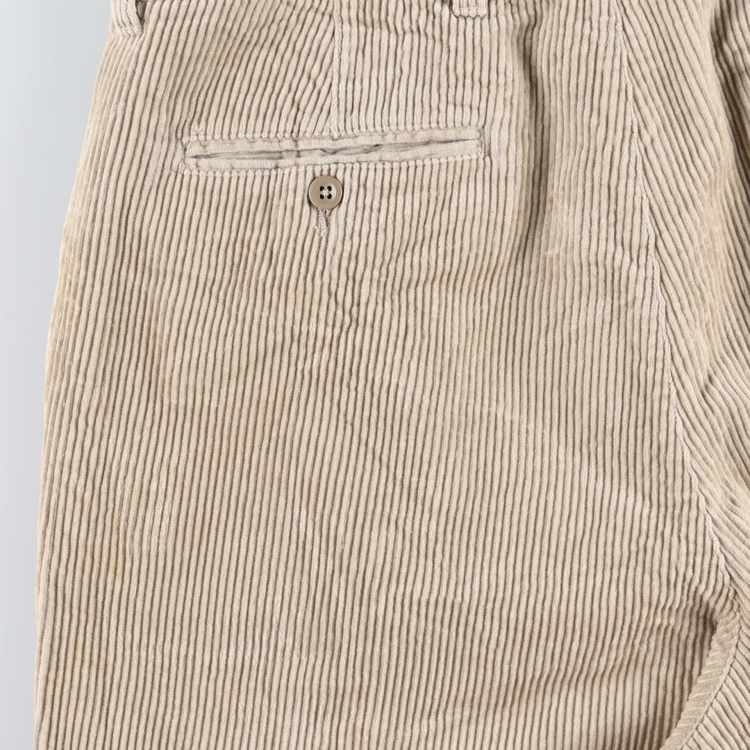 2000'S GAP EASY FIT Two-Pleat Corduroy Pants, Men's Size W37 (approx.) cotton ivory Vintage Second Hand