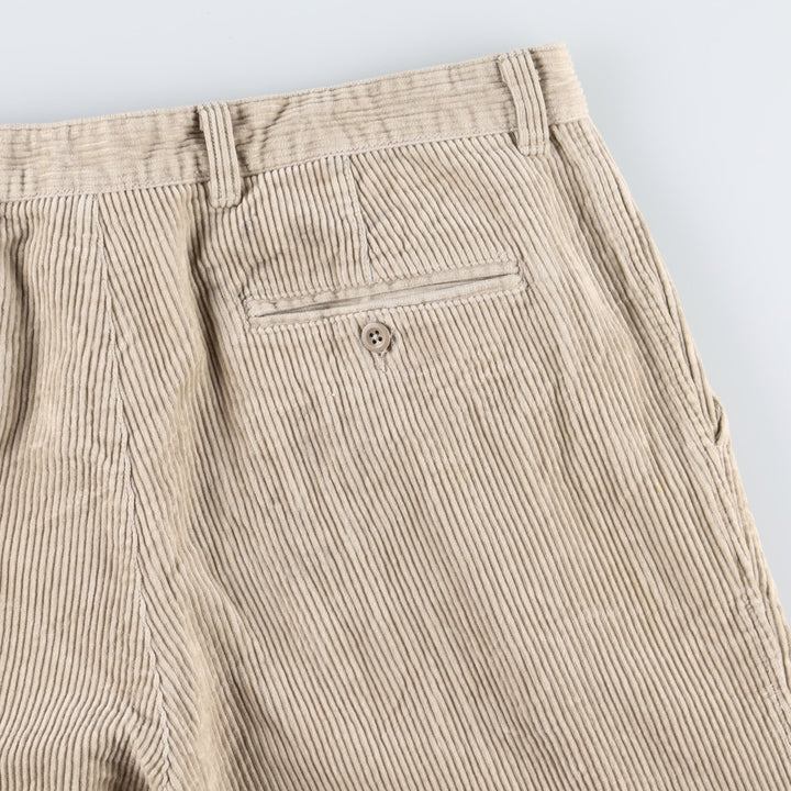 2000'S GAP EASY FIT Two-Pleat Corduroy Pants, Men's Size W37 (approx.) cotton ivory Vintage Second Hand