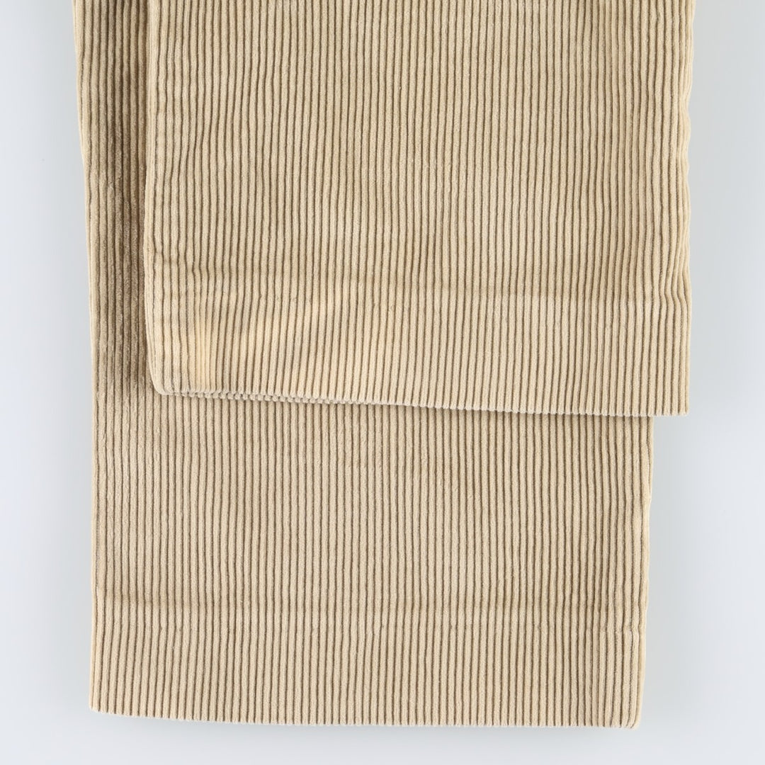 90s-00'S LLBean Classic Fit Two-Pleat Corduroy Pants, Men's W35 (approx.), Vintage cotton Beige type Vintage Second Hand