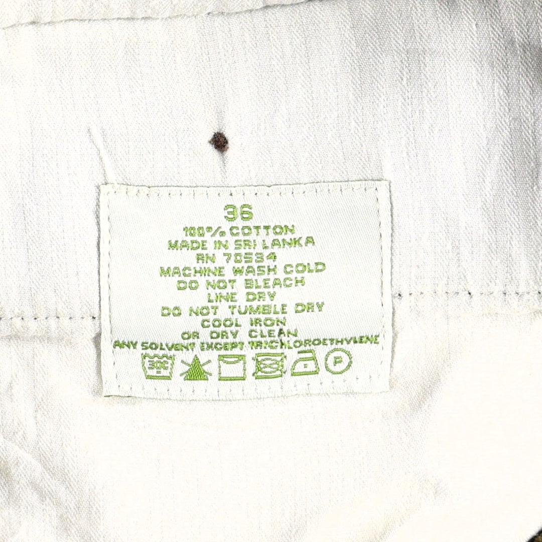 2000'S Orvis corduroy pants, men's size W38 (approx.) cotton Khaki type Vintage Second Hand