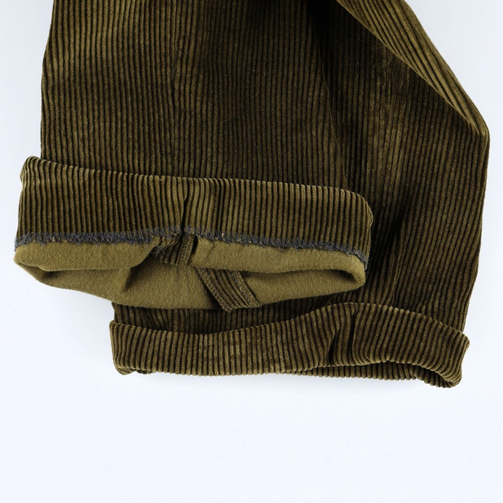 2000'S Orvis corduroy pants, men's size W38 (approx.) cotton Khaki type Vintage Second Hand