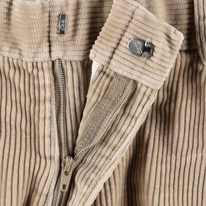 Lands' End corduroy pants with two pleats, men's size W34 (approx.) cotton Beige type Vintage Second Hand